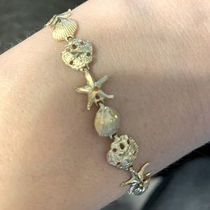 14k sand dollar bracelet
